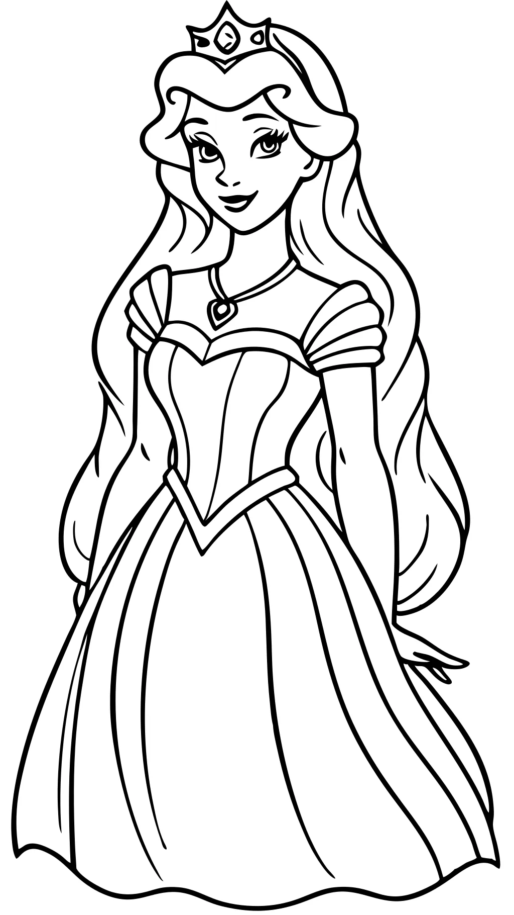 coloriages princesse aurore